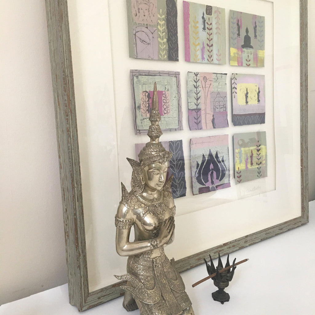 Meditate with Me - FRAMED Original Paintings