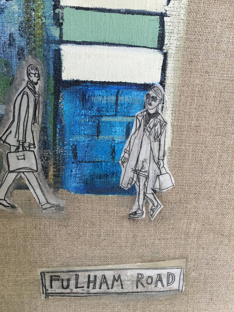 Michelin Building - Original Painting on Raw Canvas