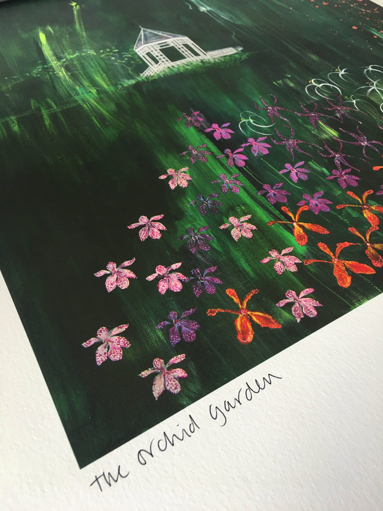 The Orchid Garden, Singapore - Signed Edition Print