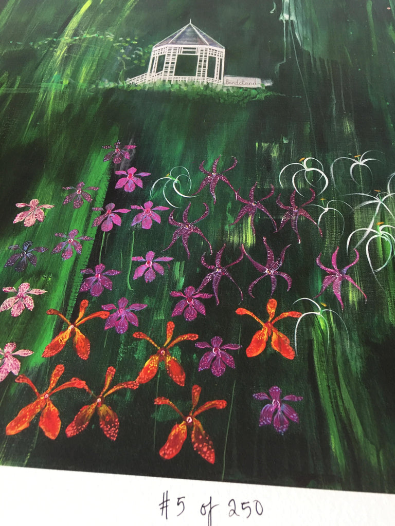 The Orchid Garden, Singapore - Signed Edition Print