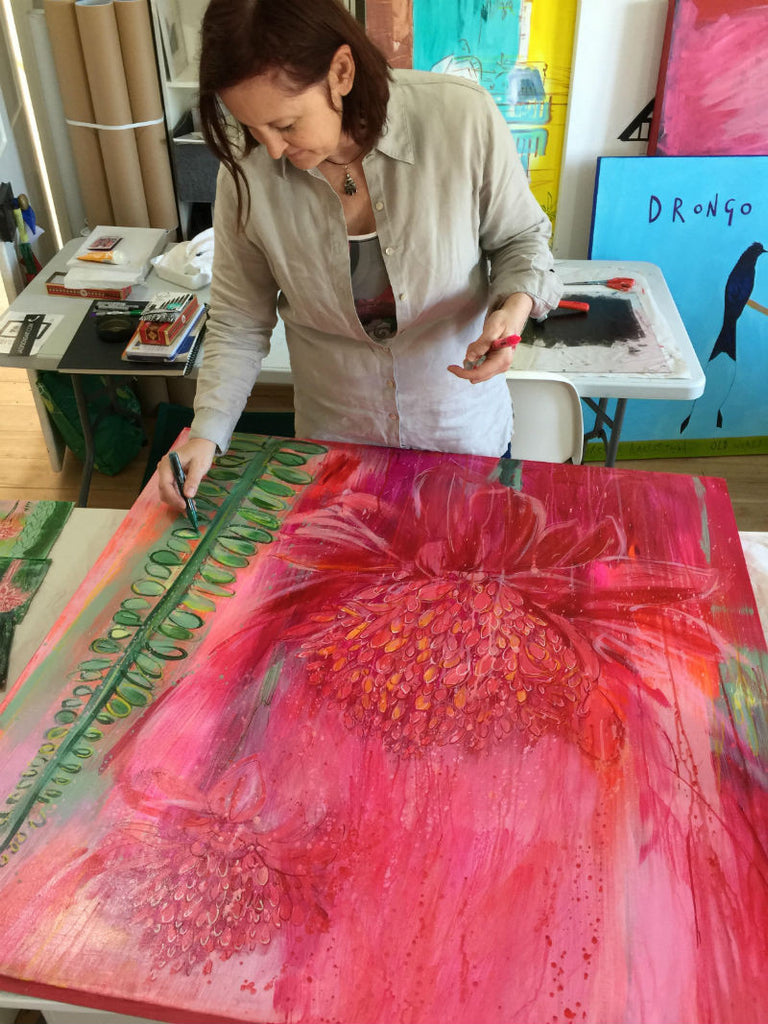 The Ginger Lilies Called To Me By Clare Haxby Studio Shot