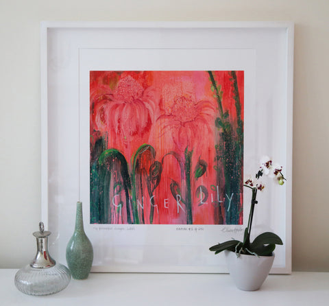 My Beautiful Ginger Lilies Art Print