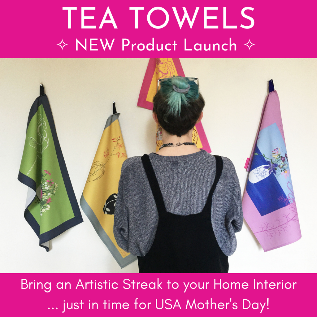 Art on TEA TOWELS - New Product Launch!