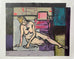 Female Nude with Mid Century Chair ORIGINAL PAINTING