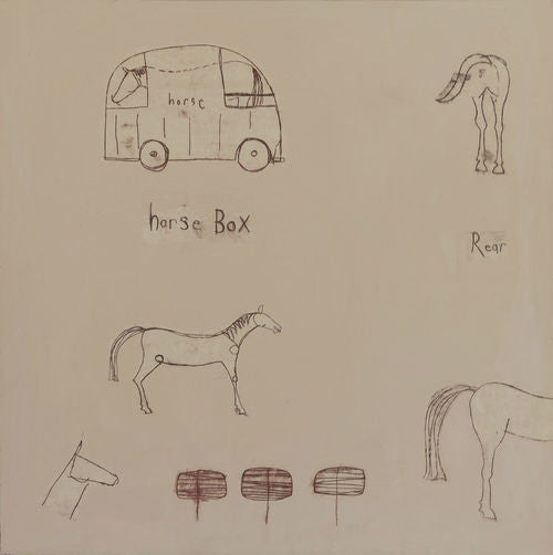 Horse Box Painting by Clare Haxby