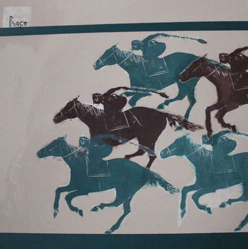 Race painting by Clare Haxby
