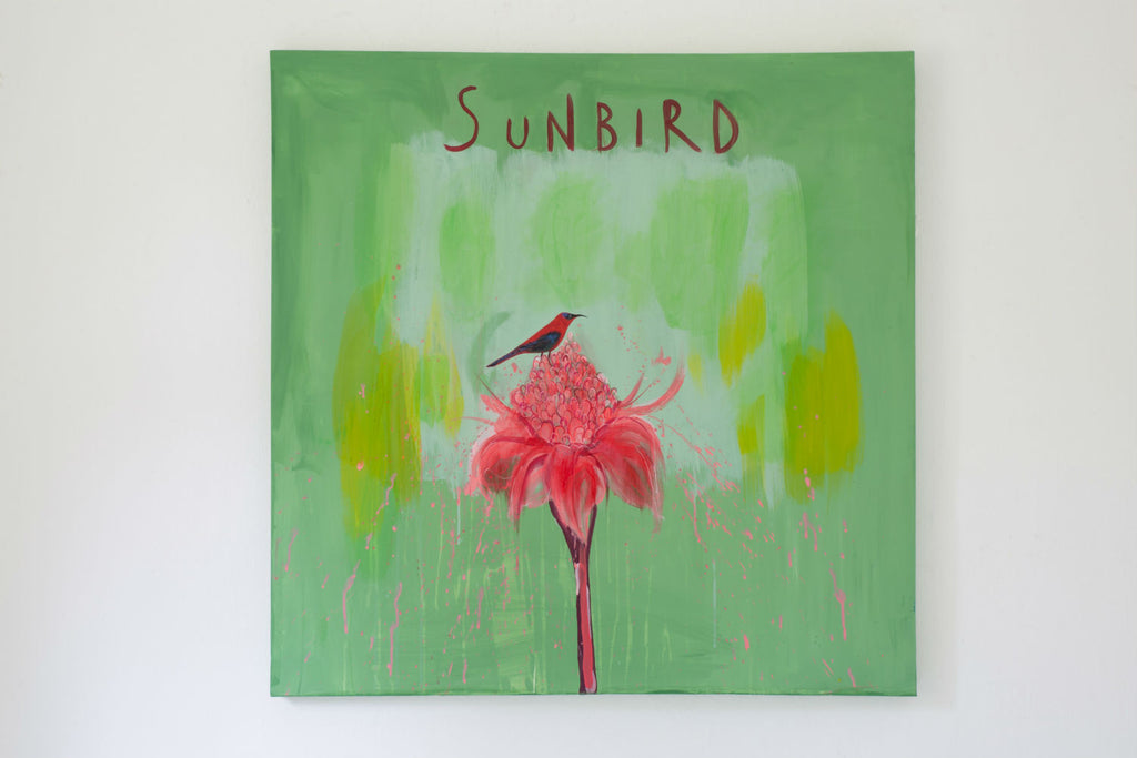 Sunbird Painting By Clare Haxby