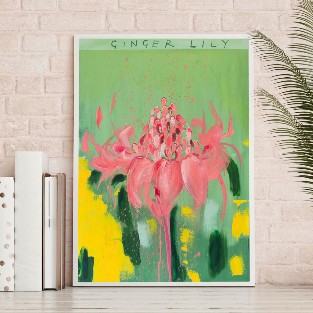 Meet Me At The Ginger Garden Art Print by Clare Haxby