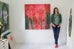My Beautiful Ginger Lily Painting Studio Shot by Clare Haxby